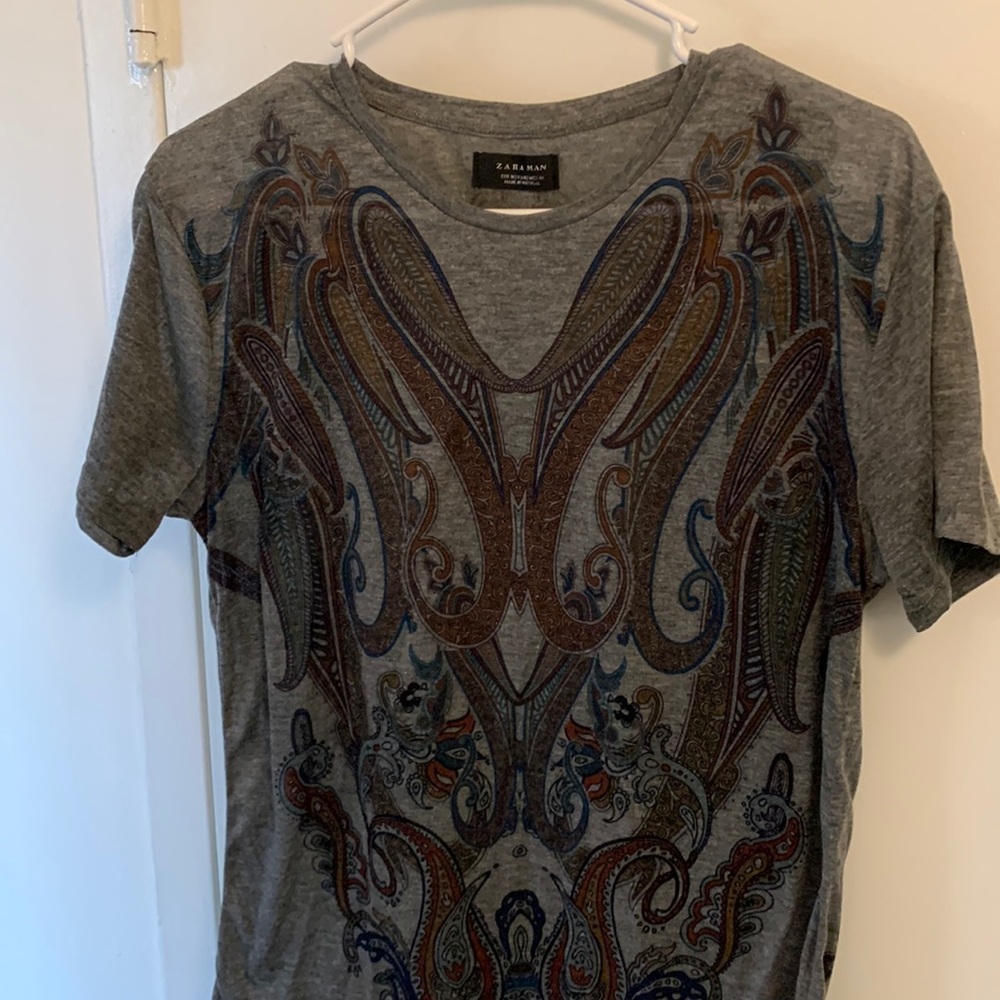 Zara Man medium Paisley T-shirt